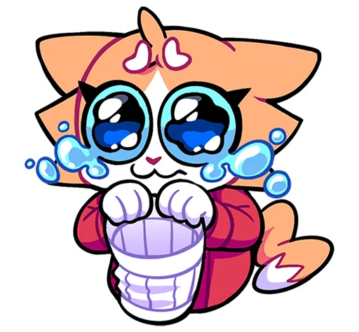 Telegram sticker 🥺 Гастрономяу без текста @stickers_vk