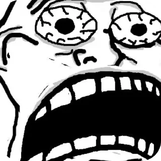 Telegram sticker 👄 Троллфейс мемы ЕЕЕ @Stikerhi_bot