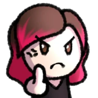 Telegram sticker 🖕 Радужная чмоня