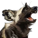 Telegram sticker 😴 Swish's African Wild Dogs