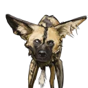 Telegram sticker 😒 Swish's African Wild Dogs