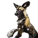 Telegram sticker 😨 Swish's African Wild Dogs