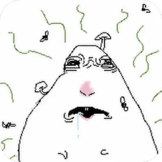 Telegram sticker 🫥 Brain rot / @rizzlerterritory