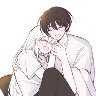 Telegram sticker ❤️ love manga @rat_corner