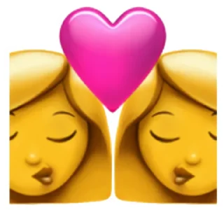 Telegram sticker 👩‍❤️‍💋‍👩 пикчи 🙄