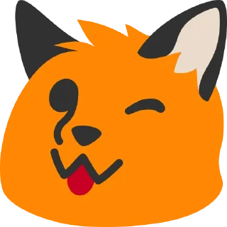 Telegram sticker 😜 Blobfox (1)
