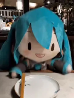 Telegram sticker 🍽 Miku)