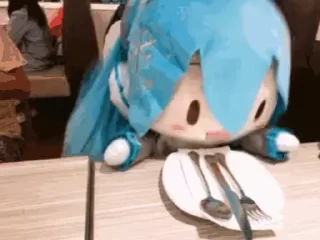 Telegram sticker 🍽 Miku)