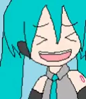 Telegram sticker 😆 Miku)