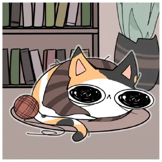 Sticker 😴 Кошочка @eto_krivo