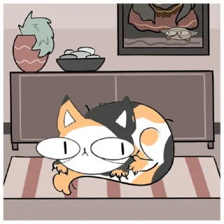 Телеграм стикер 🐈‍⬛ Кошочка @eto_krivo