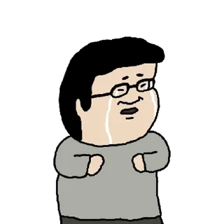 Telegram sticker 💬 싸움짱 덕철이 By @KakaoEmoticon)