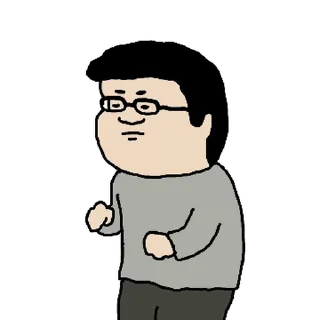 Telegram sticker 💬 싸움짱 덕철이 By @KakaoEmoticon)