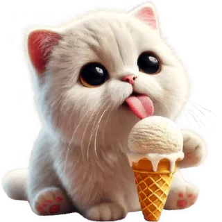 Telegram sticker 🍦 Милый котик @Nyasticks