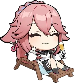 Telegram sticker 💋 Yae miko | @rrx_iy :: @fStikBot