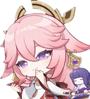 Sticker 💋 Yae miko | @rrx_iy :: @fStikBot