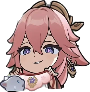 Telegram sticker 💋 Yae miko | @rrx_iy :: @fStikBot