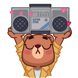 Telegram sticker 🐻 𝙲𝙾𝙽𝙴𝙲𝚃𝙰𝙳𝙾𝚂🎧 @TopMensagem 🤩
