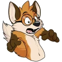 Telegram stiker 😧 Kip Fox by PacoPanda