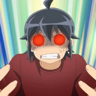 Telegram sticker 😡 Tsukimichi @StickersofAnime