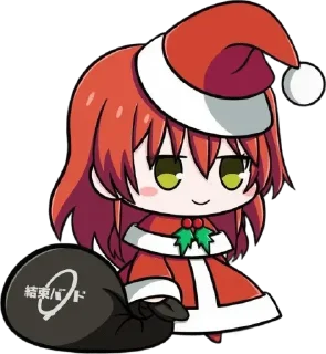 Telegram sticker 🚶 Padoru Padoru ☃︎🎄❄ @stickersglobal