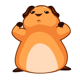 Telegram sticker 💪 Melie the Cavy