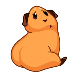 Telegram sticker ☹️ Melie the Cavy