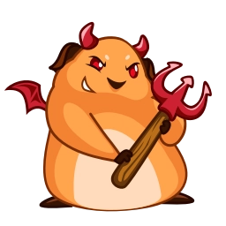 Telegram sticker 😈 Melie the Cavy