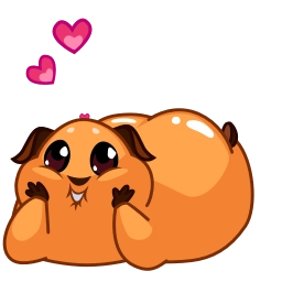 Telegram sticker 🥰 Melie the Cavy