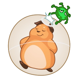 Telegram sticker 🦠 Melie the Cavy
