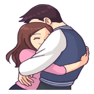 Telegram sticker 🤗 You and I: Intimate