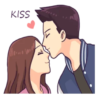 Telegram sticker 😘 You and I: Intimate