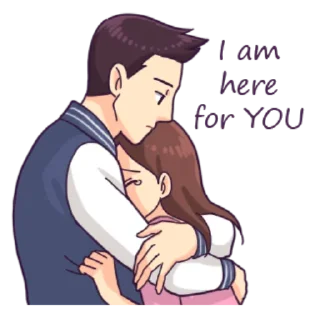 Telegram sticker 🤗 You and I: Intimate