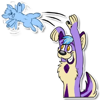 Telegram stiker 🥏 Riley Coyote