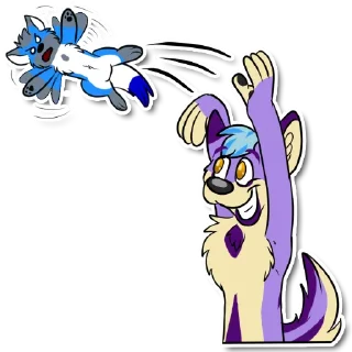 Telegram stiker ☄️ Riley Coyote