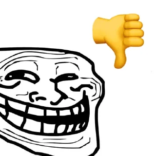 Sticker 👎 Degenerats