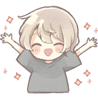 Telegram sticker 🥳 Повседневный кун @Nyasticks