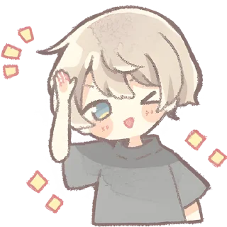 Telegram sticker 🫡 Повседневный кун @Nyasticks