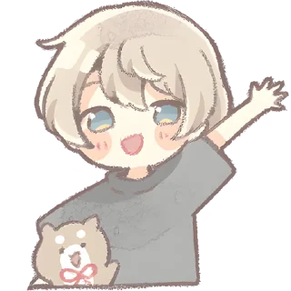 Video sticker 👋 Повседневный кун @Nyasticks