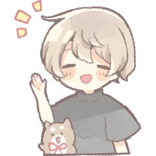 Sticker 👋 Повседневный кун @Nyasticks