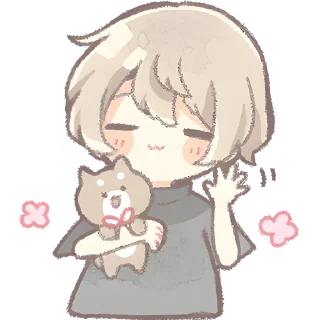 Video sticker 👋 Повседневный кун @Nyasticks