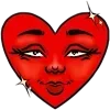 Sticker ❤️ red ➜ @emoji1