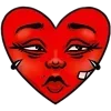 Sticker 💔 red ➜ @emoji1