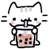 Sticker 🧋 cat basil ➜ @emoji1