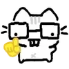 Video sticker 🤓 cat basil ➜ @emoji1