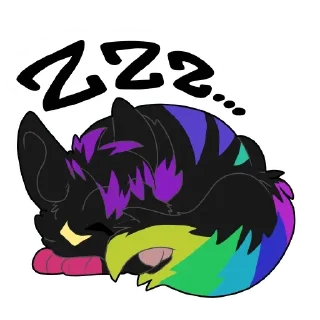 Telegram sticker 😴 tigusky — @stckrRobot
