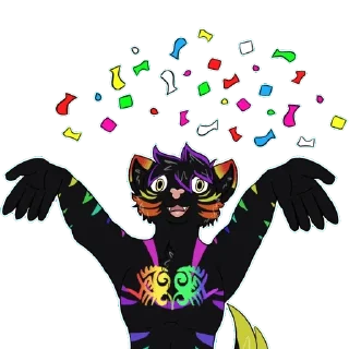 Telegram sticker 🥳 tigusky — @stckrRobot