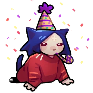 Telegram sticker 🥳 ☀️Маркуша - @Wh11temark