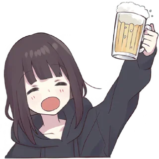 Telegram sticker 🍺 Куруми-чан 6 @Nyasticks