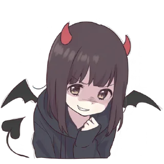 Telegram sticker 😈 Куруми-чан 6 @Nyasticks